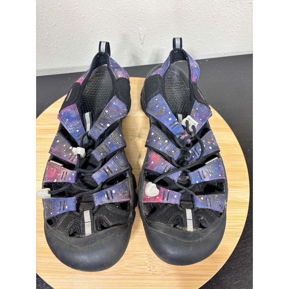 KEEN Newport H2 Sandals Men 10 Galaxy Purple Black Waterproof Hiking Shoes Flaw - Picture 2 of 12